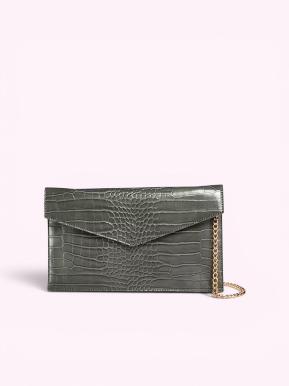 NWT AQUA Envelope Clutch Crossbody | Grey